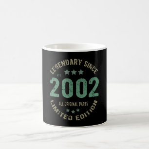 Original Since 2002 Vintage Legend Birthday Gift Coffee Mug