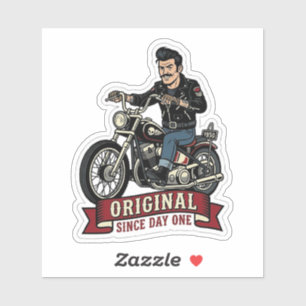 Original Since Day One Biker Motorcycle Vinyl