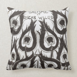 Original sketch for the cover of 'Salome' by Oscar Throw Pillow