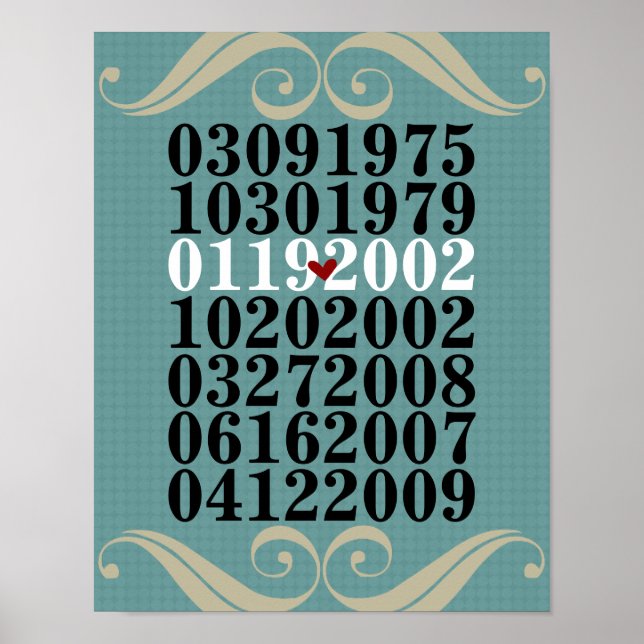 Original Special Dates Poster (Front)