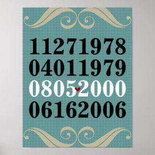 Original Special Dates Poster