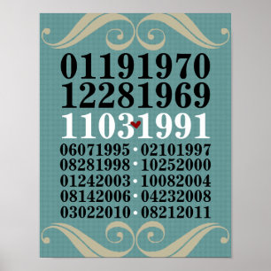 Original Special Dates Poster
