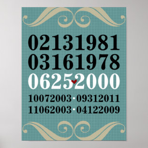 Original Special Dates Poster