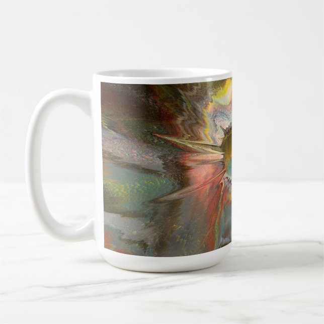 Original spin art coffee mug (Left)