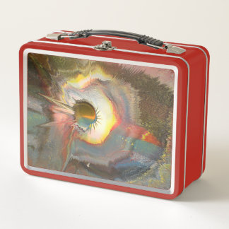 Original spin art metal lunch box