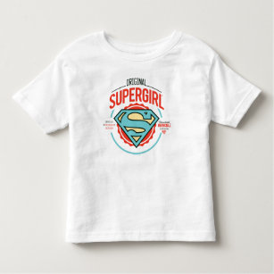 Original Supergirl Vintage Logo Badge Toddler T-shirt