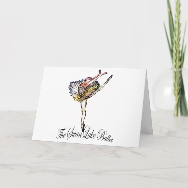 Original Swan Lake Ballet by Latidaballet! Card (Front)