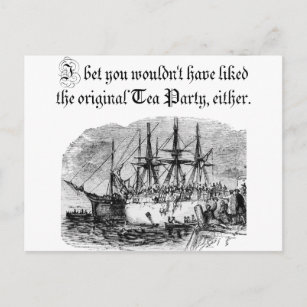 Original Tea Party Invitation Postcard