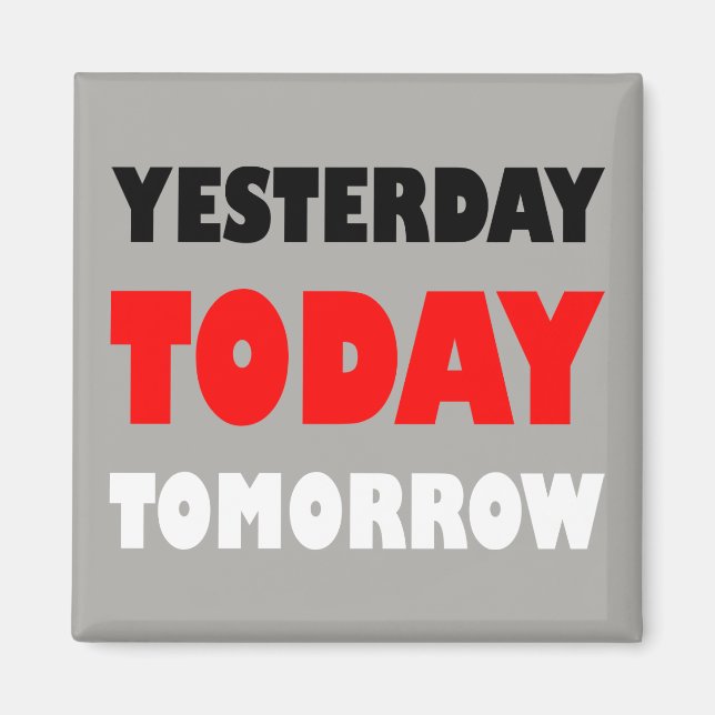 Original text design positive words phrase magnet (Front)