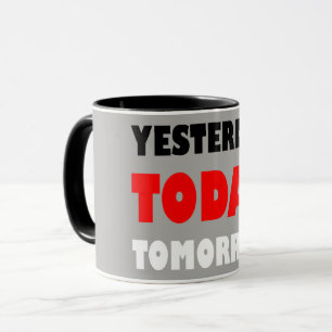 Original text design positive words phrase mug