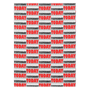 Original text design positive words phrase pattern tablecloth