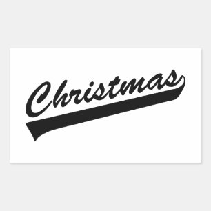 Original text design word CHRISTMAS Sticker