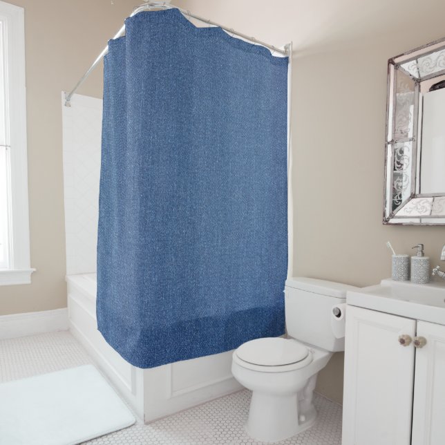 Original textile fabric blue fashion jean denim (In Situ)