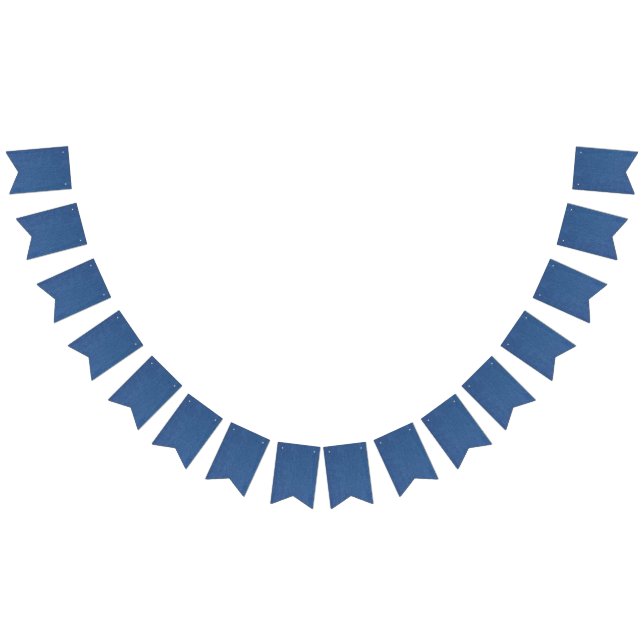 Original textile fabric blue fashion jean denim bunting flags (All)