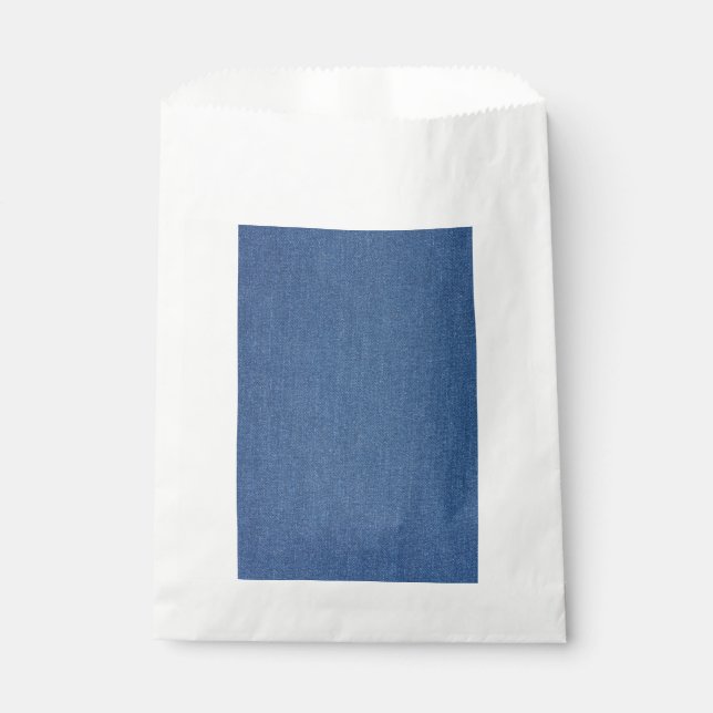 Original textile fabric blue fashion jean denim favour bag (Front)