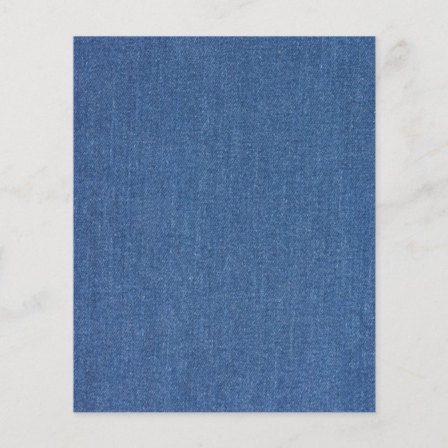 Original textile fabric blue fashion jean denim flyer (Front)