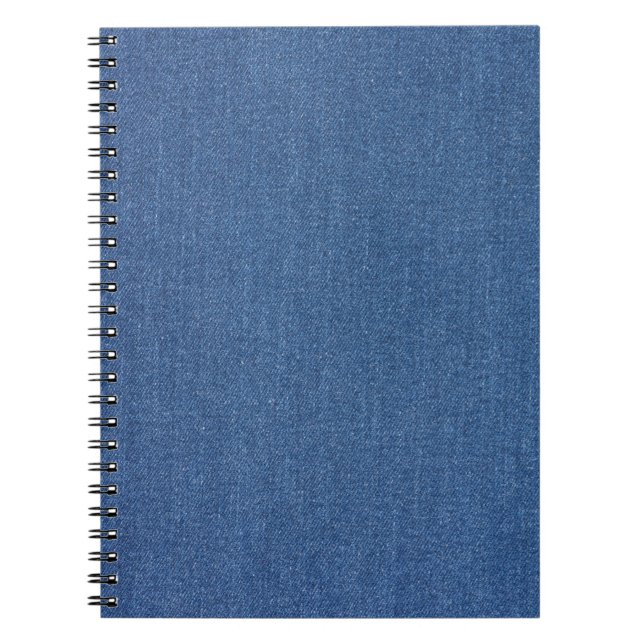 Original textile fabric blue fashion jean denim notebook (Front)