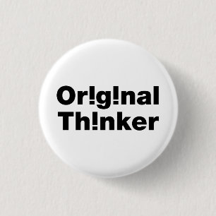 Original Thinker 1 Inch Round Button