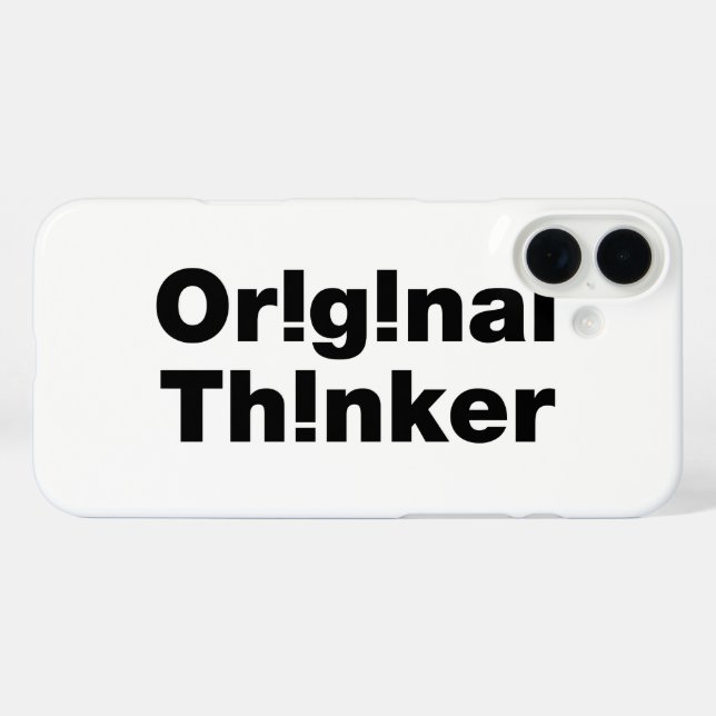 Original Thinker Case-Mate iPhone Case (Back (Horizontal))