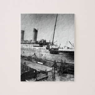 original titanic picture under construction jigsaw puzzle