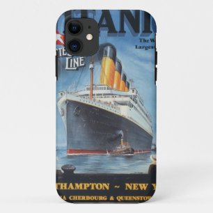 Original titanic vintage poster 1912 iPhone 11 case
