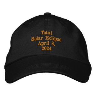 Original Total Solar Eclipse April 8, 2024  Embroidered Hat