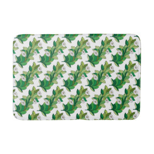 Original Trendy flowers of camomile floral pattern Bath Mat
