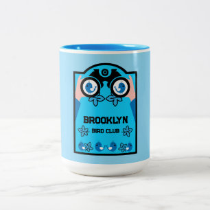 Original Unique Birdwatcher Two-Tone Coffee Mug