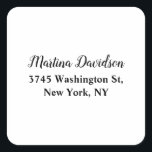 Original Unique Creative Calligraphy Square Sticker<br><div class="desc">This template is ideal for those who are looking for a design that is catchy, reminding you, and suitable for your personality and work discipline. You can easily replace all the information on it with your own information. All you have to do for this is to use the personalization links....</div>