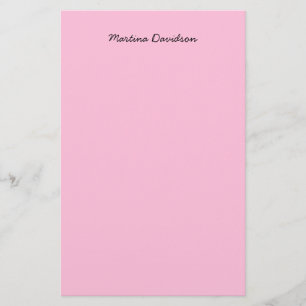 Original Unique Pink Creative Handwriting Stationery