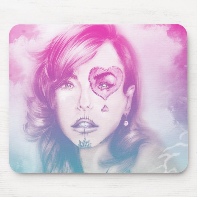 Original vintage art mousepad - Rainbow (Front)