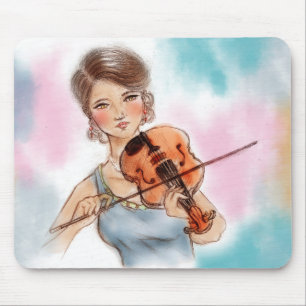 Original vintage art mousepad - Violin