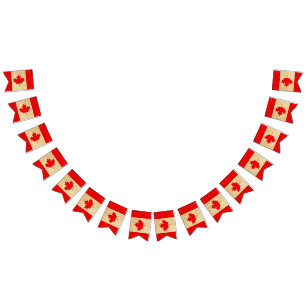 Original Vintage Patriotic National Flag of CANADA