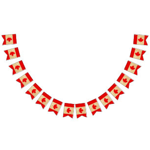 Original Vintage Patriotic National Flag of CANADA
