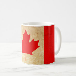 Original Vintage Patriotic National Flag of CANADA Coffee Mug