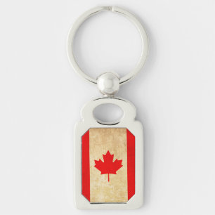 Original Vintage Patriotic National Flag of CANADA Keychain
