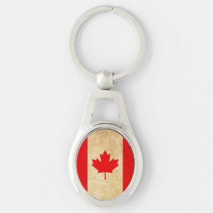 Original Vintage Patriotic National Flag of CANADA Keychain