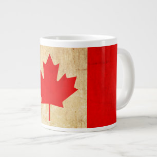Original Vintage Patriotic National Flag of CANADA Large Coffee Mug