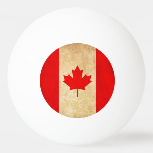 Original Vintage Patriotic National Flag of CANADA Ping Pong Ball