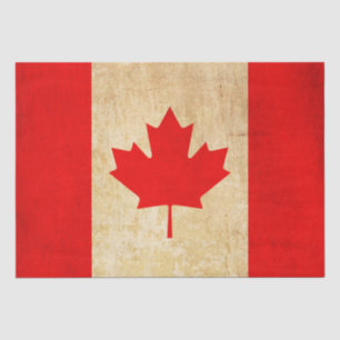 Original Vintage Patriotic National Flag of CANADA Tissue Paper