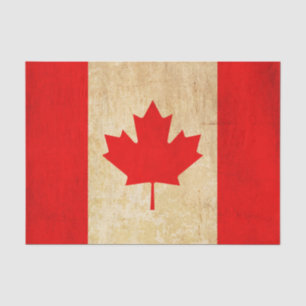Original Vintage Patriotic National Flag of CANADA Tissue Paper