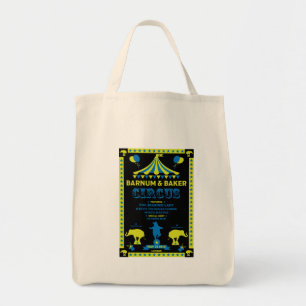 Original Vintages Inspired Circus Art Tote Bag