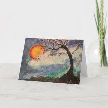 Original watercolor art: A Wishing Tree by Mary Go