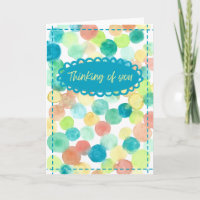 Original Watercolor Dots “Thinking of You"