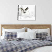 Original Watercolor Hunting  Owl Bird Art