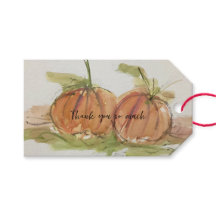Original watercolor sketch Pumpkin