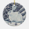 Original Winter Christmas Rabbit Blue & White