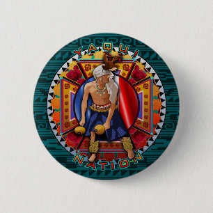 Original Yaqui Nation Deer Dancer 2 Inch Round Button