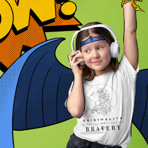 Originalité est Brave Self-Love T-shirt pour fille