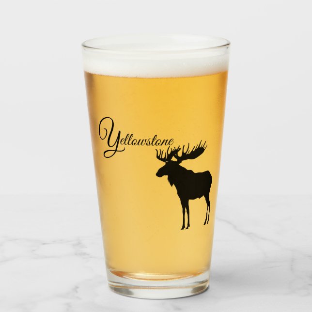 Orignaux en verre de Culbuteur-Yellowstone (Devant (rempli))